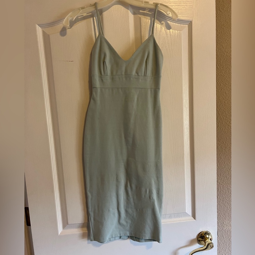Midi blue dress